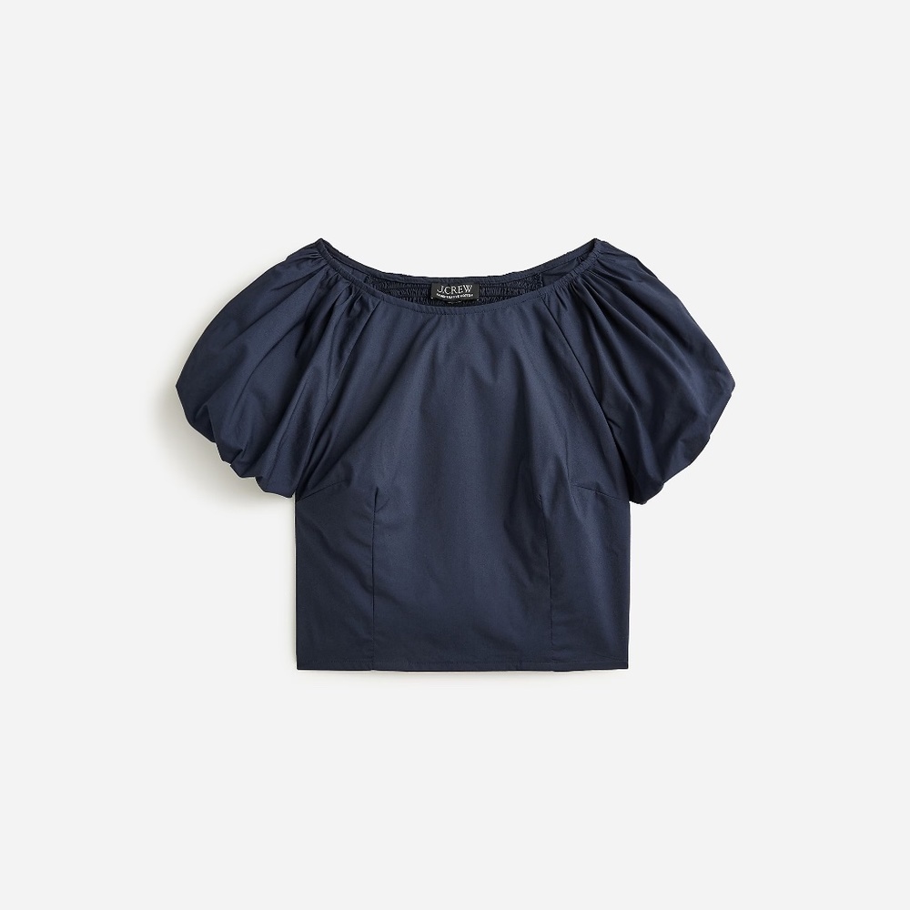 J.Crew Fitted Puff-sleeve Top - Picture 3 of 6